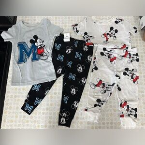 Disney Mickey Mouse Kids Pajama 4 Piece Set